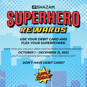 SHAZAM Debit Rewards Fall 2022