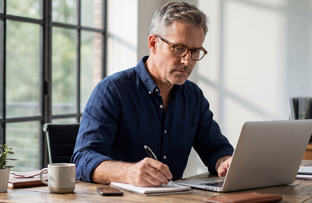 man on laptop